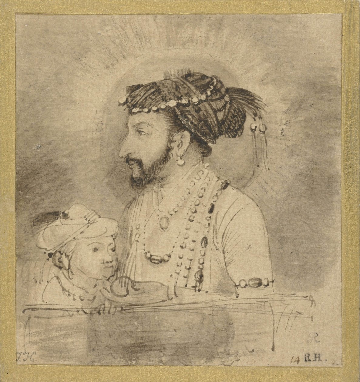 शाहजहाँ और उनके पुत्र, c.1656-58 द्वारा रिमब्रांड वैन रिजन