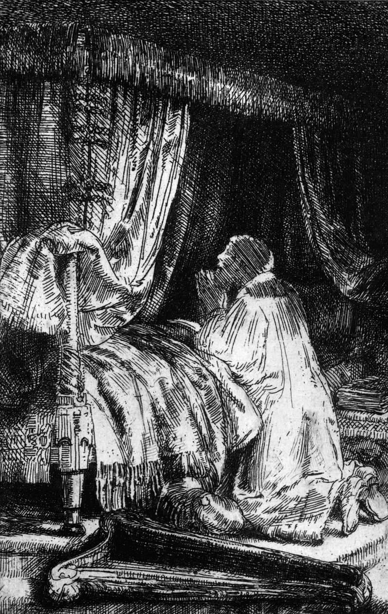 प्रार्थना के समय राजा डेविड, 1652 द्वारा रिमब्रांड वैन रिजन