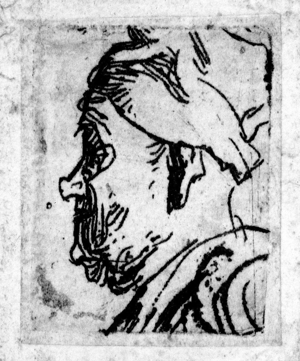 बूढ़ा आदमी नाक के साथ, c.1629 द्वारा रिमब्रांड वैन रिजन