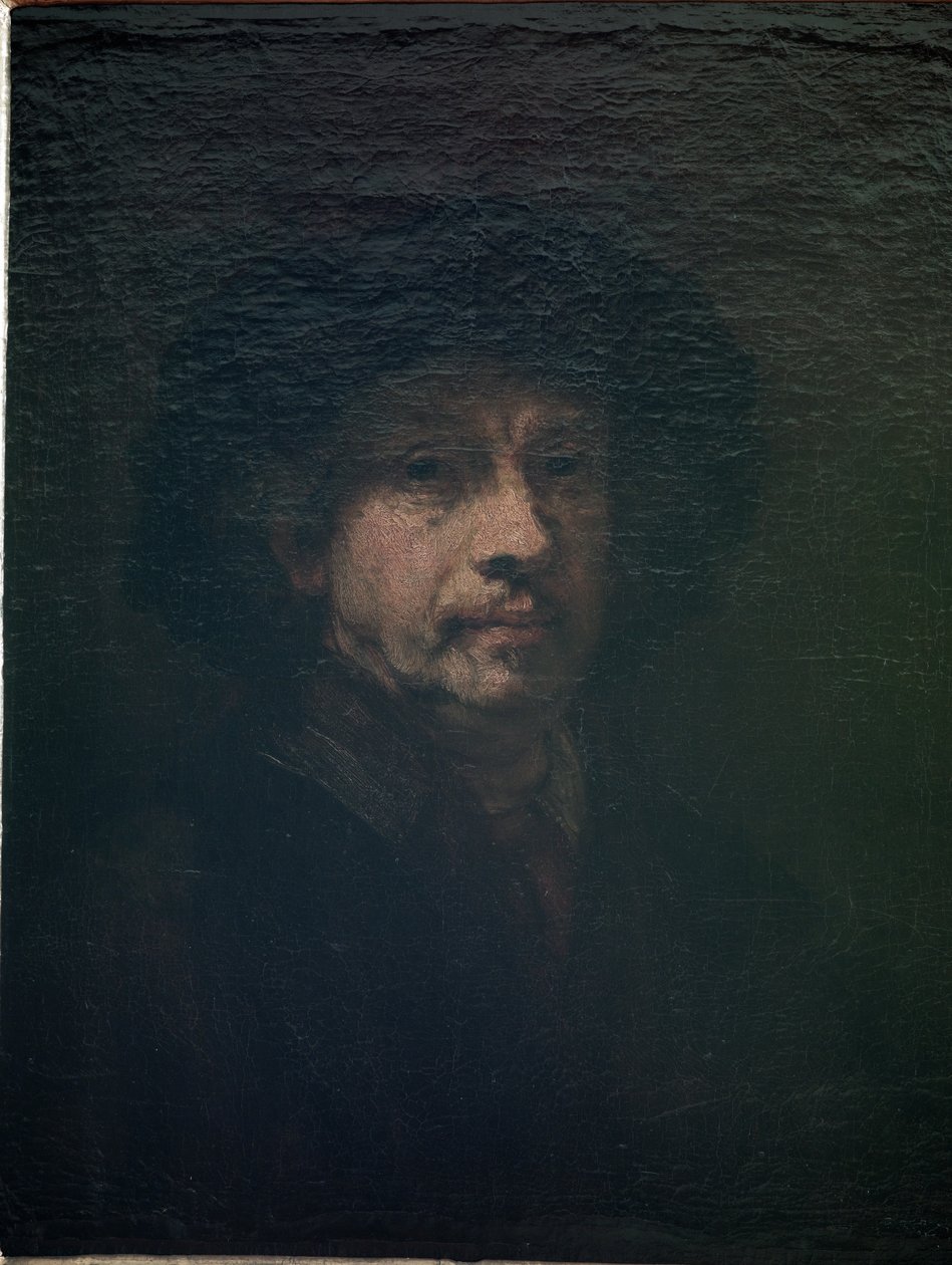 सेल्फ पोर्ट्रेट, c.1655 द्वारा रिमब्रांड वैन रिजन