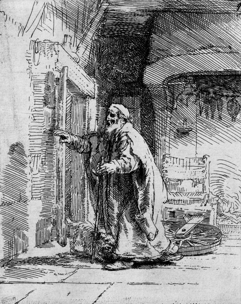अंधा टोबिट, 1651 द्वारा रिमब्रांड वैन रिजन