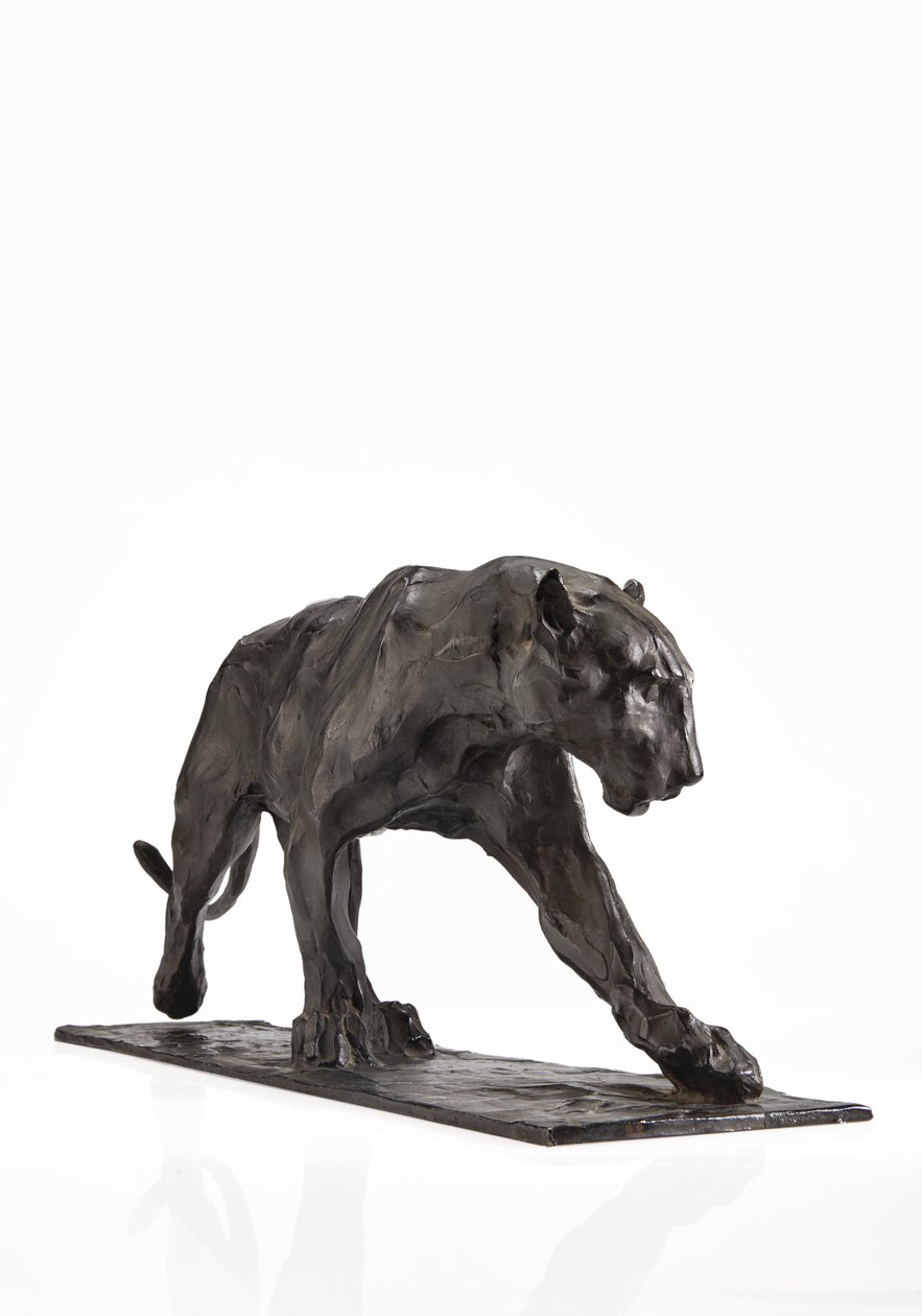 पैंथर चलना, पीछे पैर उठाना, c.1904 (कांसे का कांस्य) द्वारा रेम्ब्रांट बुगाती