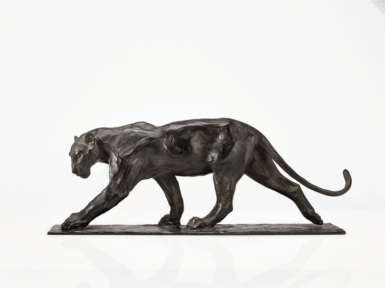 पैंथर का चलना, पीछे का पैर उठना, c.1904 द्वारा रेम्ब्रांट बुगाती