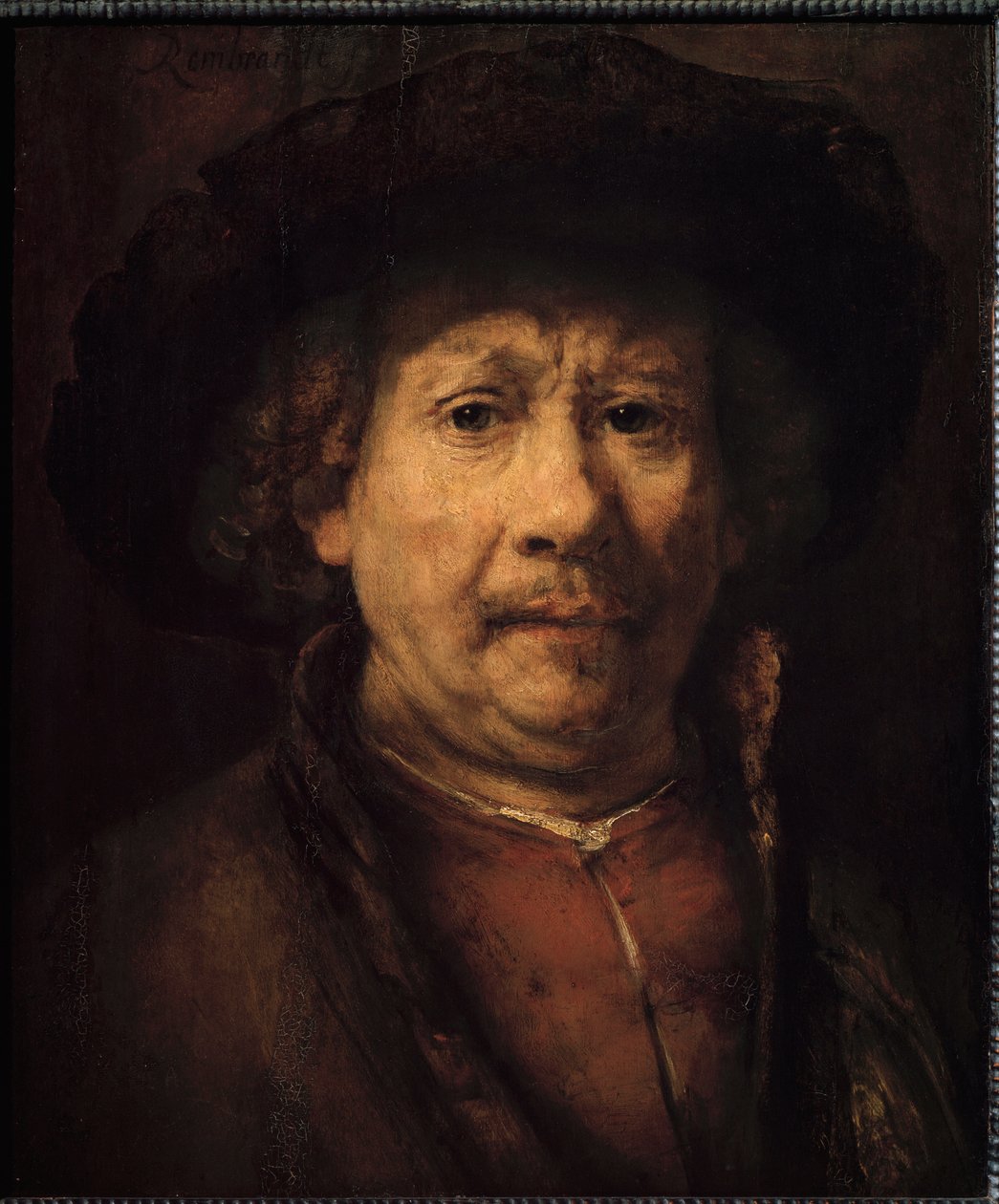 छोटा स्व-चित्र (पेंटिंग, c.1666) द्वारा रिमब्रांड वैन रिजन