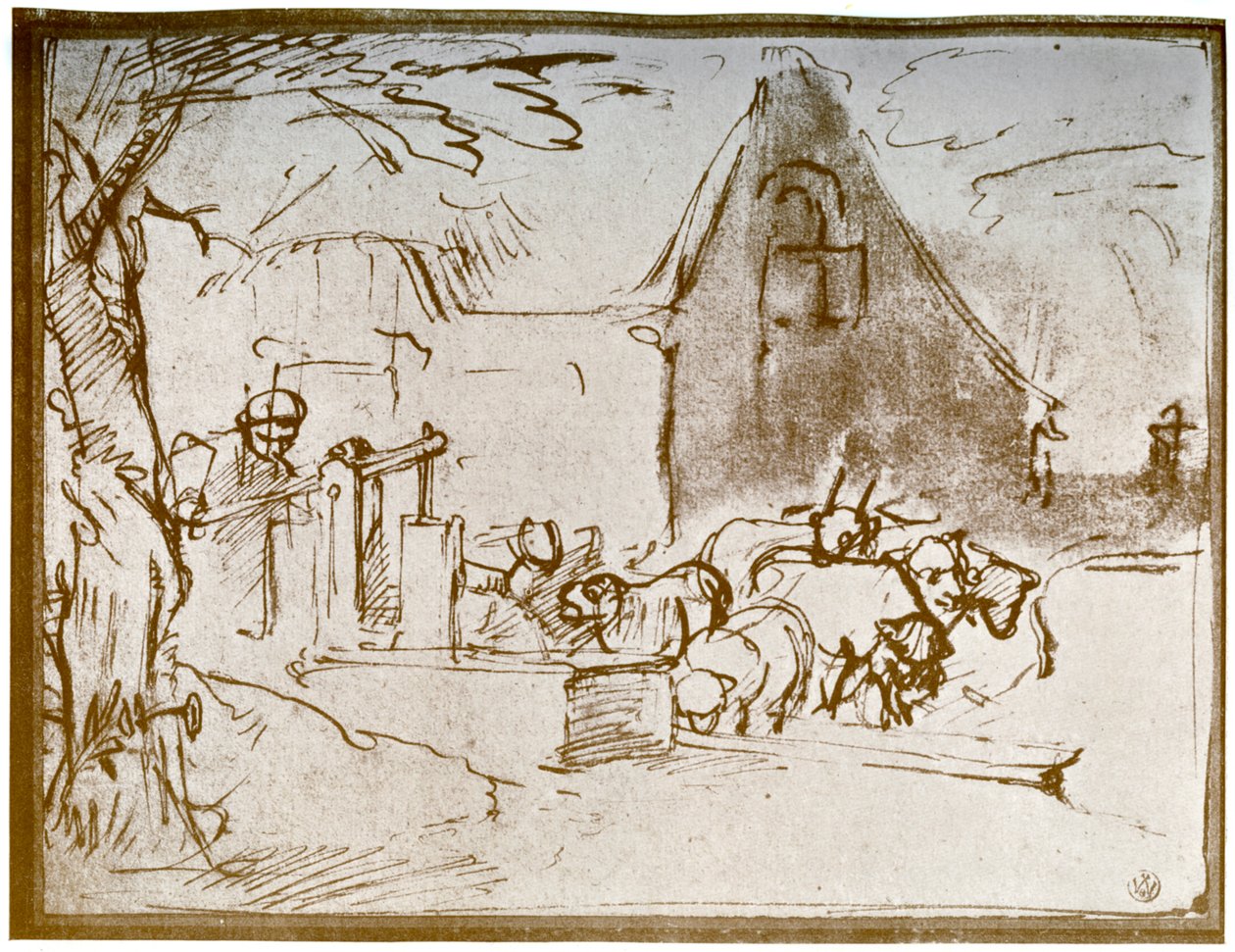एक खेत का दृश्य, 1913। द्वारा रिमब्रांड वैन रिजन