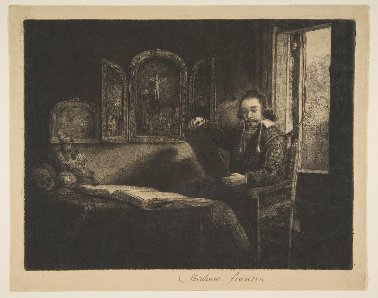 Abraham Francen, Apothecary, ca. 1656.  द्वारा रिमब्रांड वैन रिजन