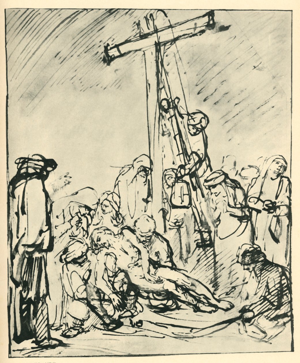 क्रॉस से जमाव, c1650, 1943। द्वारा रिमब्रांड वैन रिजन