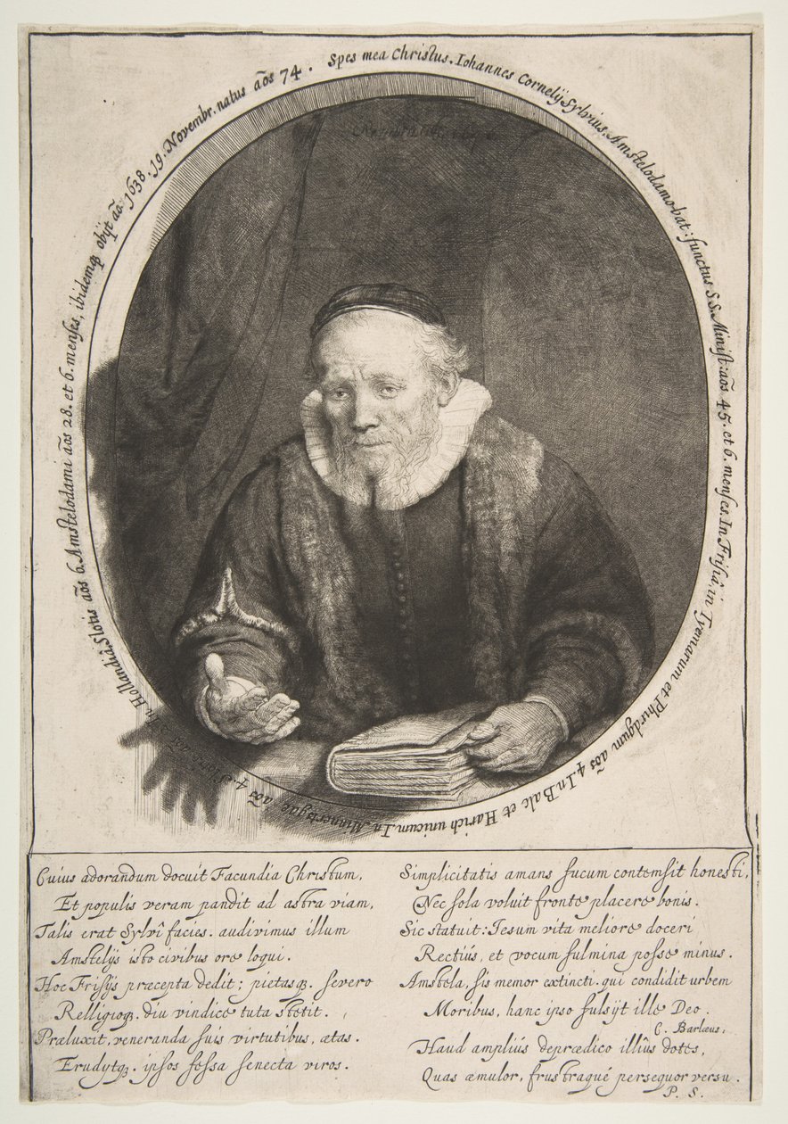 जनवरी Comelisz। Dubois, उपदेशक, 1646। द्वारा रिमब्रांड वैन रिजन