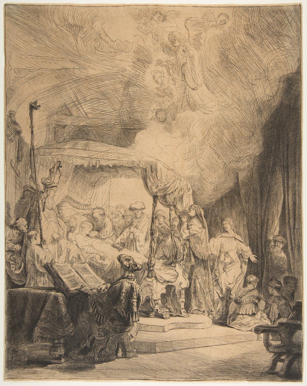 द डेथ ऑफ़ द वर्जिन, 1639। द्वारा रिमब्रांड वैन रिजन