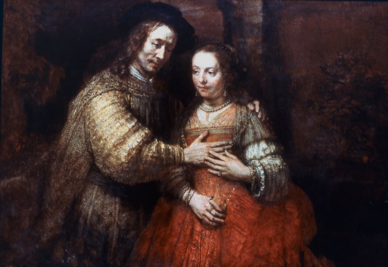 द यहूदी ब्राइड, द लविंग कपल, 1667 द्वारा रिमब्रांड वैन रिजन