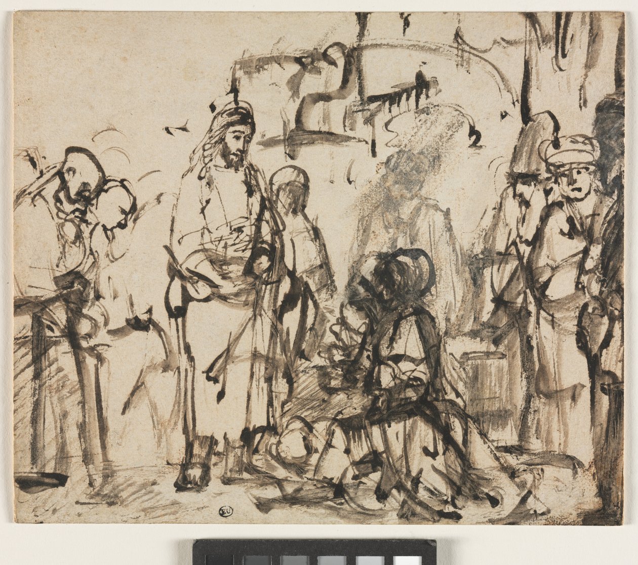 लतरस की मृत्यु के बाद मार्था और मैरी के साथ मसीह की बैठक, c.1662-65 द्वारा रिमब्रांड वैन रिजन