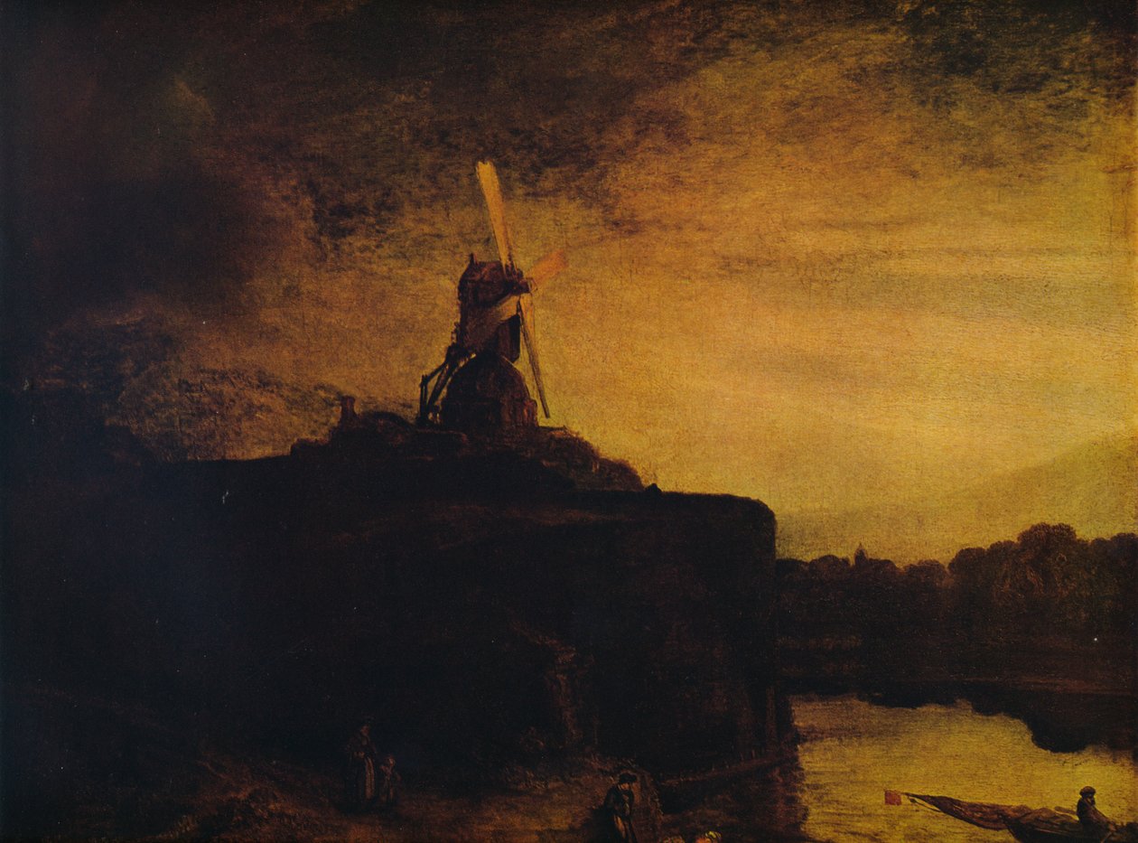 मिल, 1645-1648 द्वारा रिमब्रांड वैन रिजन