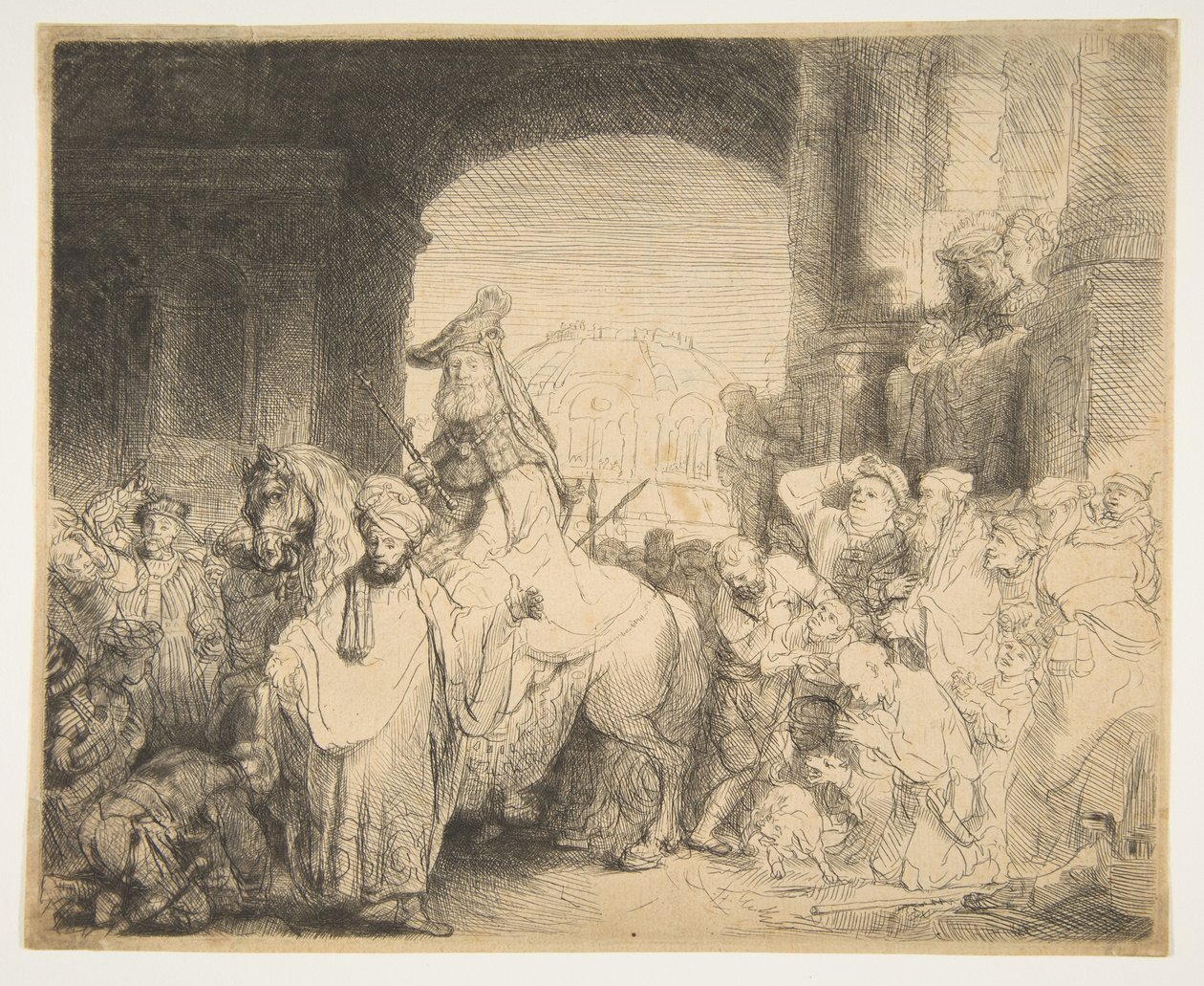 मोर्दकै की विजय, ca. 1641। द्वारा रिमब्रांड वैन रिजन