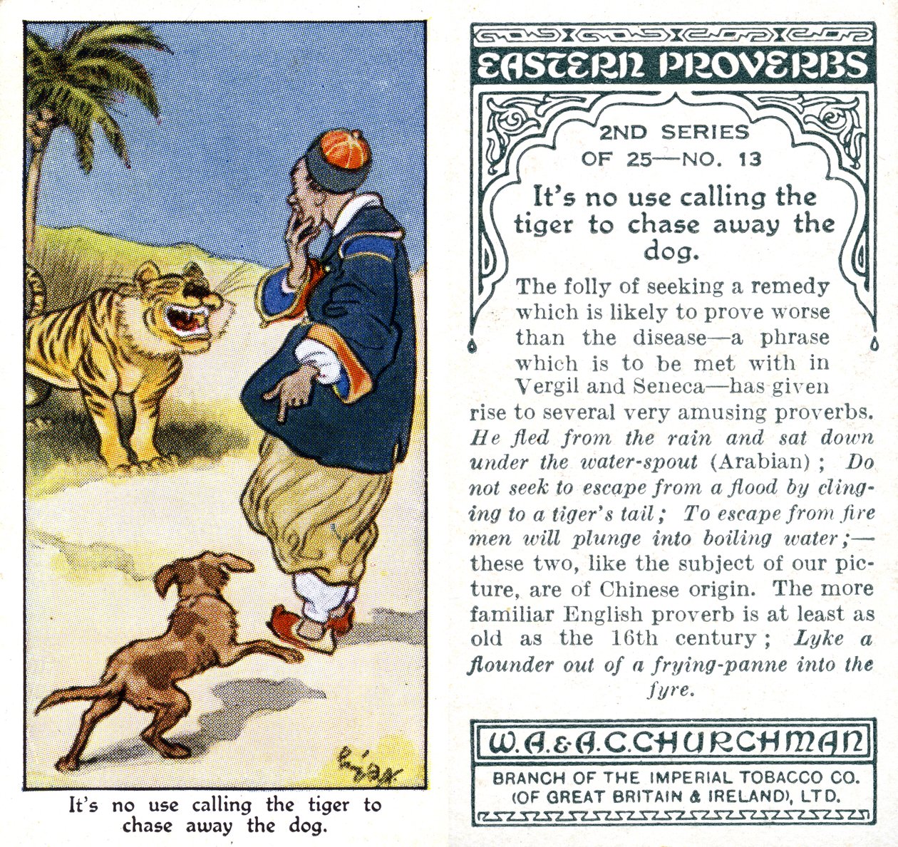 &39;कुत्ते को भगाने के लिए बाघ को बुलाने का कोई फायदा नहीं है&39;, 1932 द्वारा रेने बुल