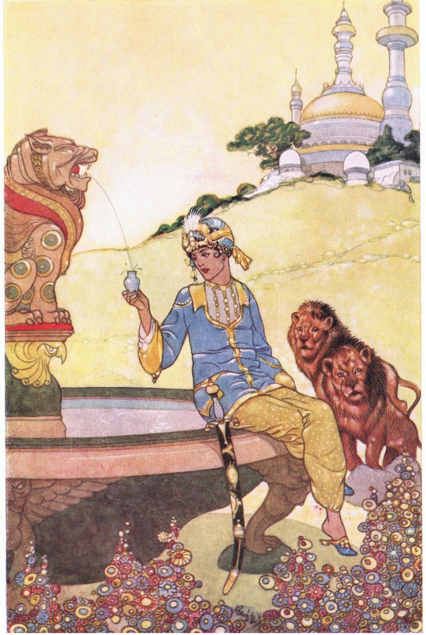 प्रिंस अहमद ने अपनी बोतल, 1930 के दशक में भरी द्वारा रेने बुल
