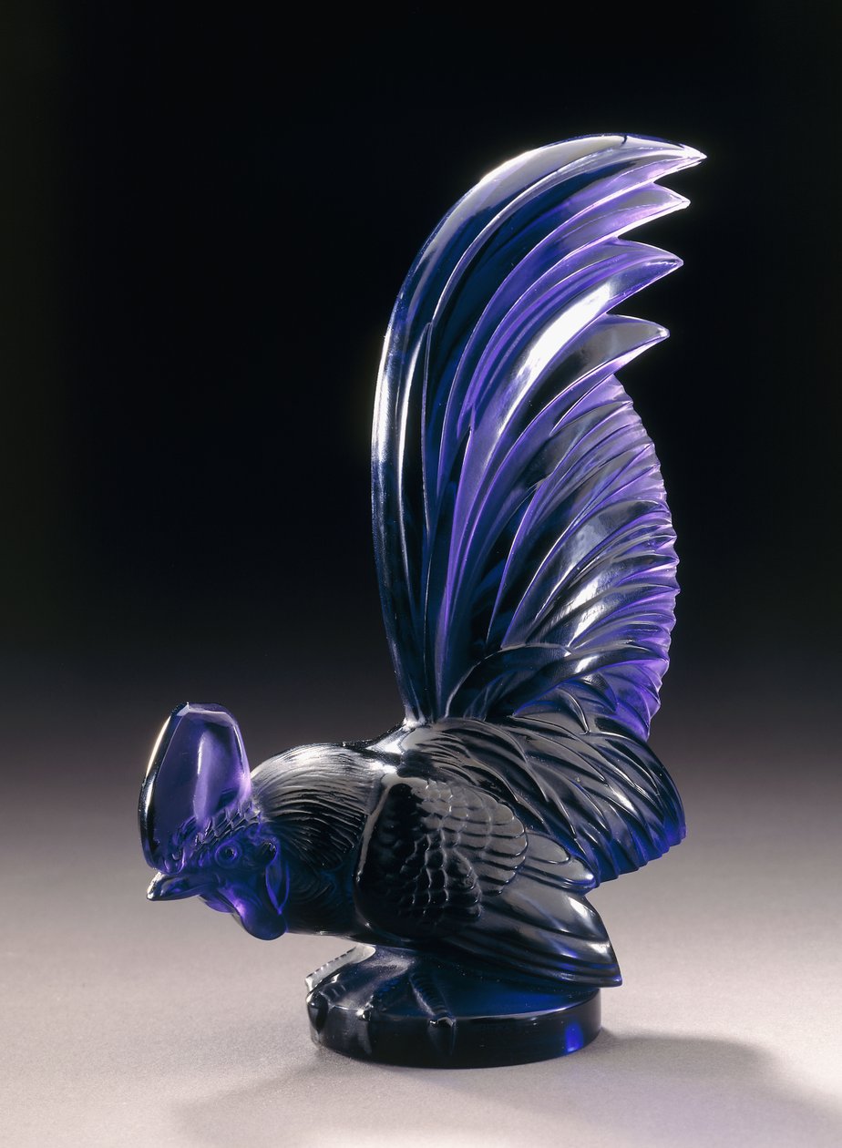 Coq Nain, c.1926 (बैंगनी कांच) द्वारा रेने जूल्स लालीक