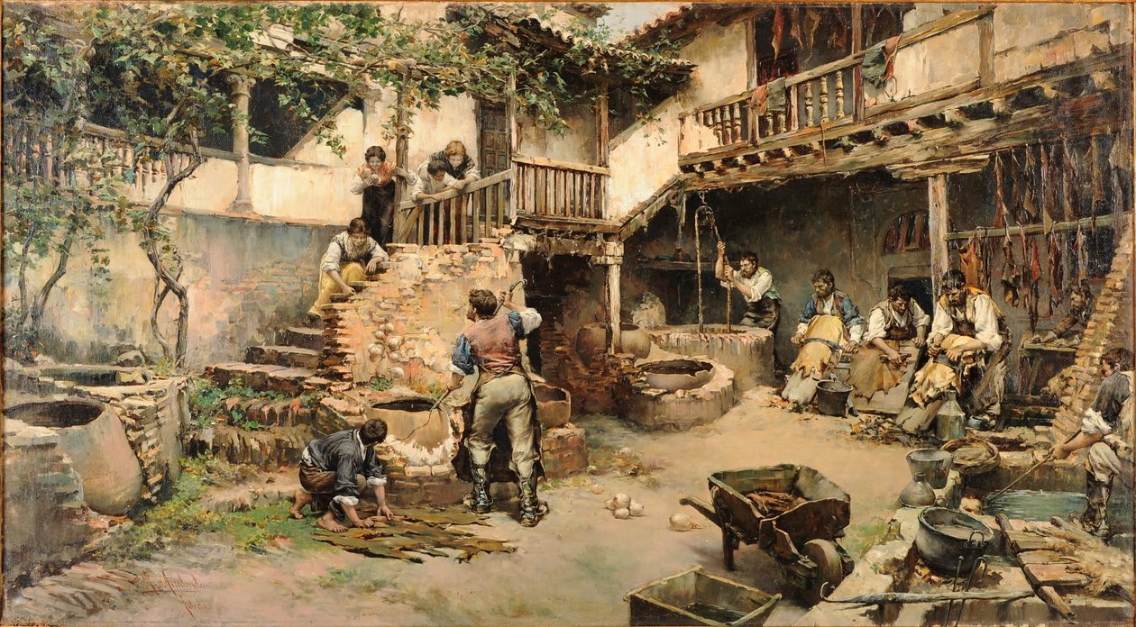 टैनिंग वर्कशॉप या उबाइड टेनरियां द्वारा रिकार्डो अरेडोंडो कैलमचे