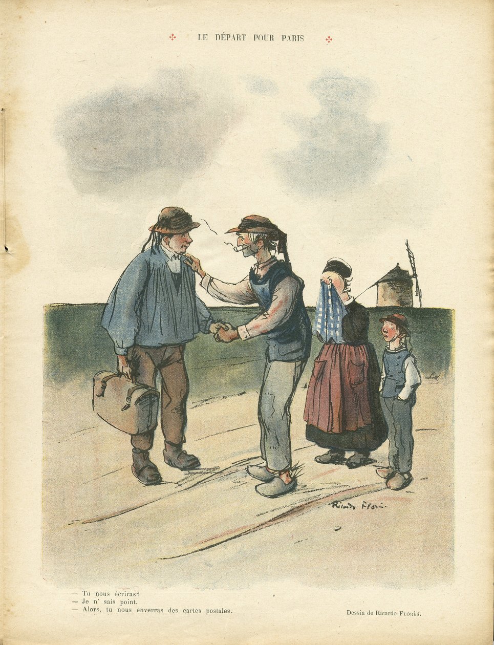 Le Rire . में रिकार्डो फ्लोर्स का चित्रण (1878-1918) द्वारा रिकार्डो फ्लोर्स
