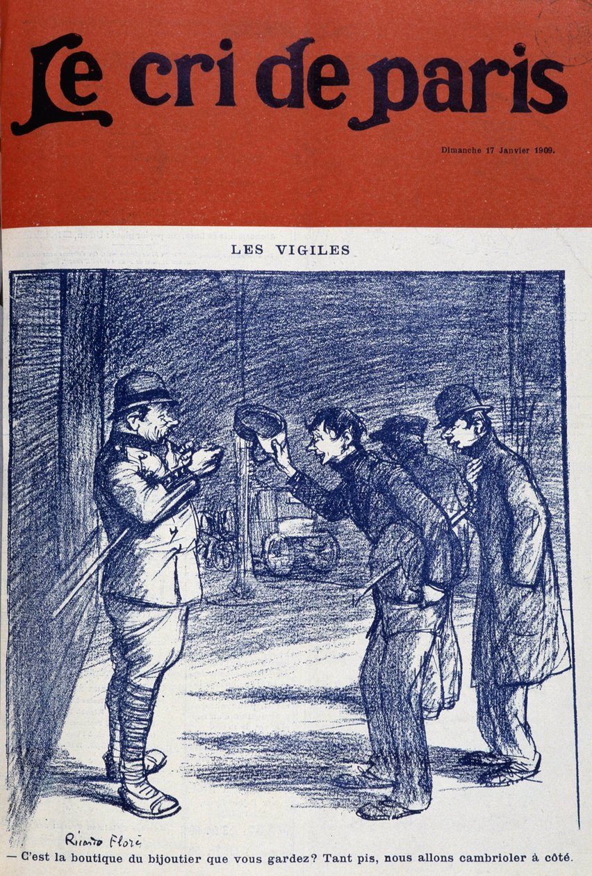 विजिल्स एंड बर्गलर, रिकार्डो फ्लोर द्वारा - "द क्री ऑफ पेरिस"" 17/01/1909 से। द्वारा रिकार्डो फ्लोर्स
