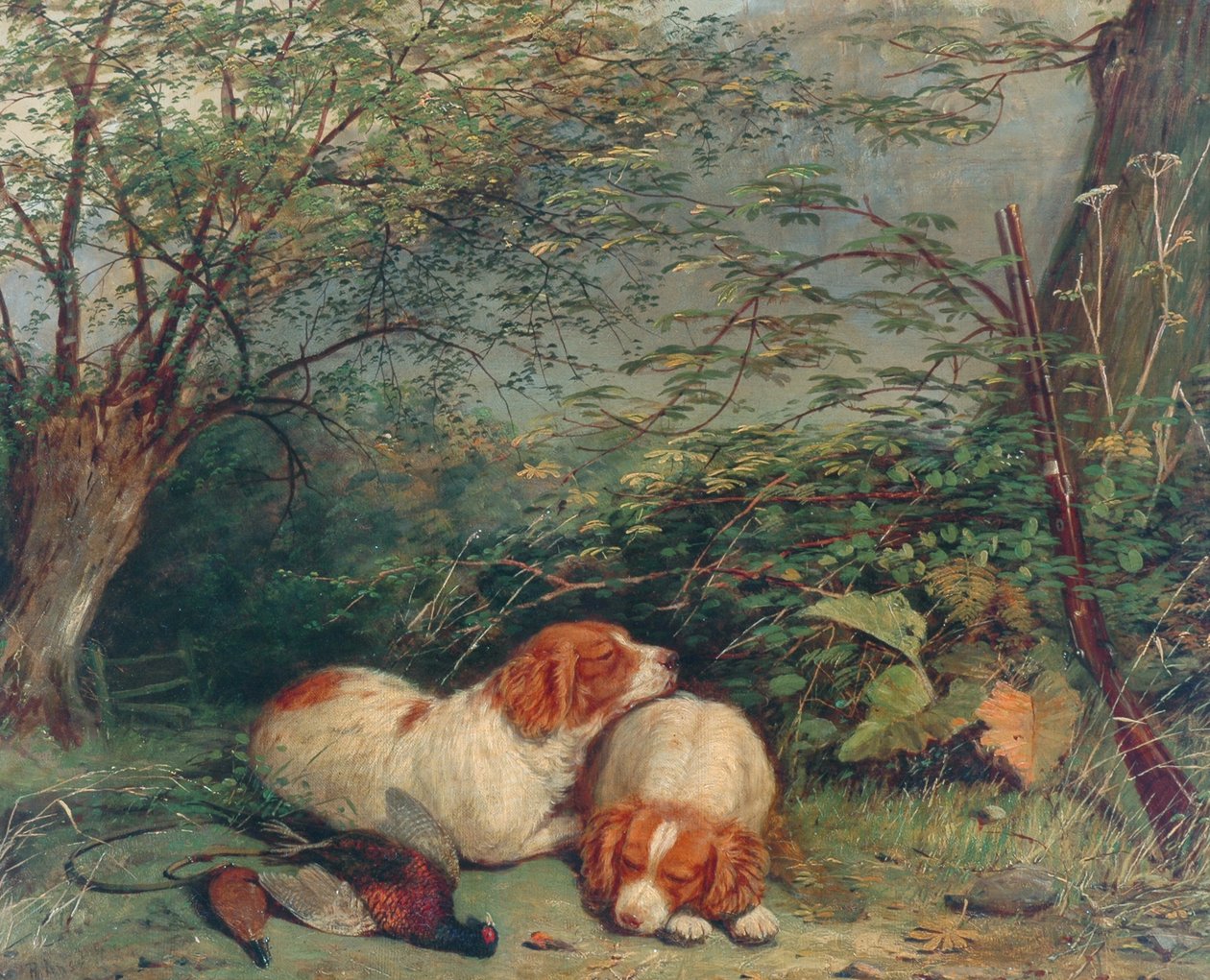 कुत्तों और तीतर, 1840 द्वारा रिचर्ड एन्सडेल