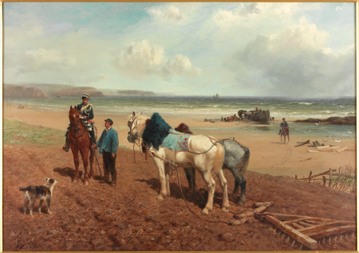 मलबे की कहानी, c.1872 द्वारा रिचर्ड बीविस