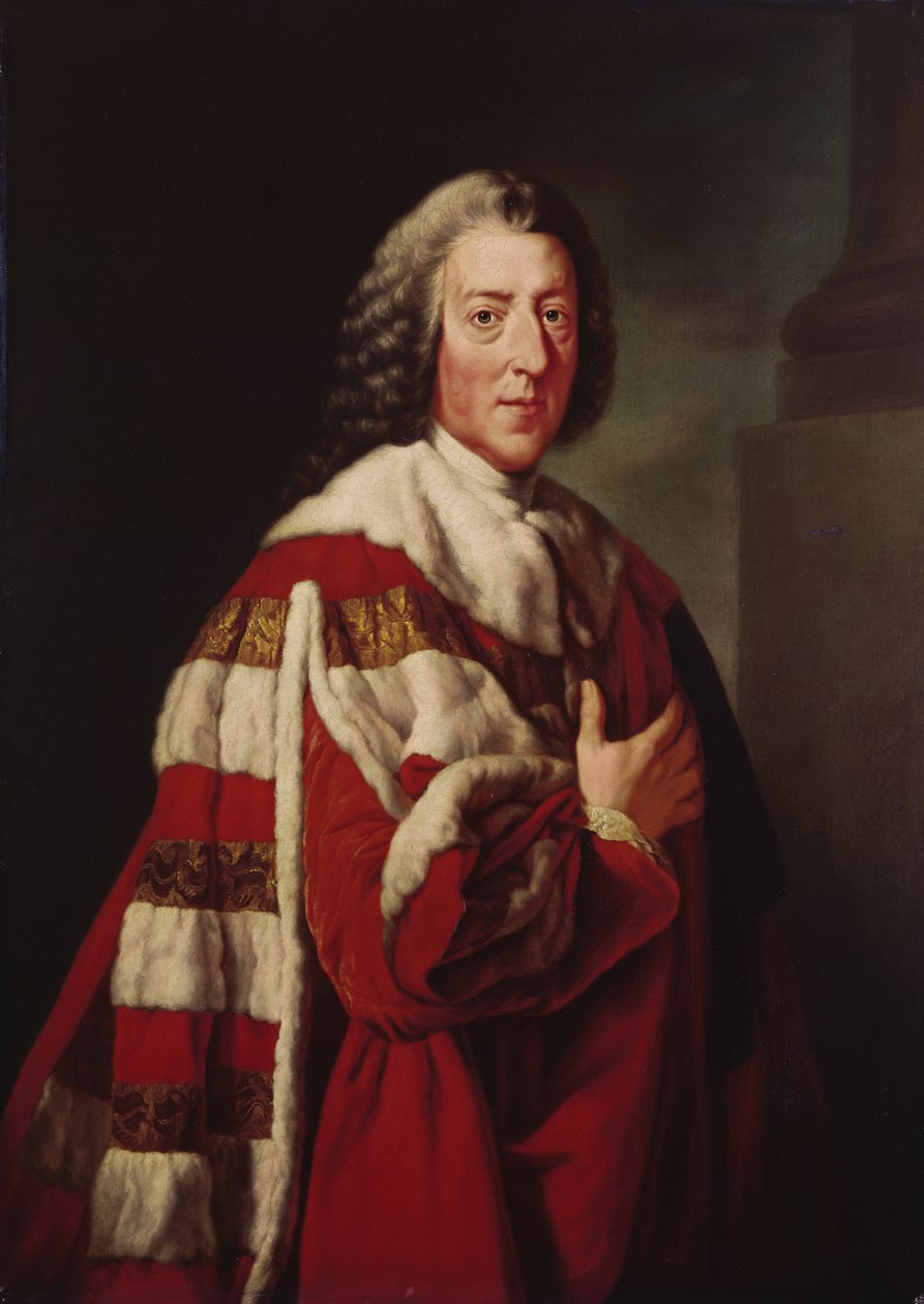 विलियम पिट, चाथम का पहला अर्ल, 1772 द्वारा रिचर्ड ब्रॉम्पटन