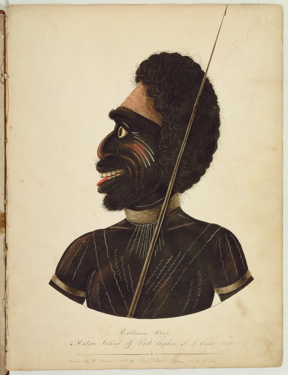 पोर्ट स्टीफन, एनएसडब्ल्यू, 1820 के मूल प्रमुख कोबोन वोगी द्वारा रिचर्ड ब्राउन