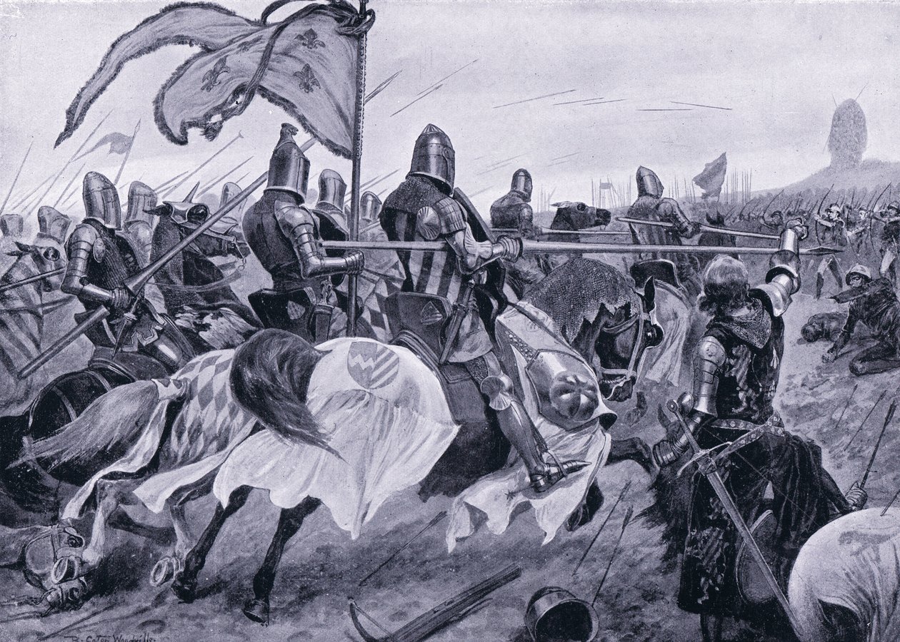 क्रेसी की लड़ाई AD1346, 1920 की द्वारा रिचर्ड केटन वुडविले जूनियर