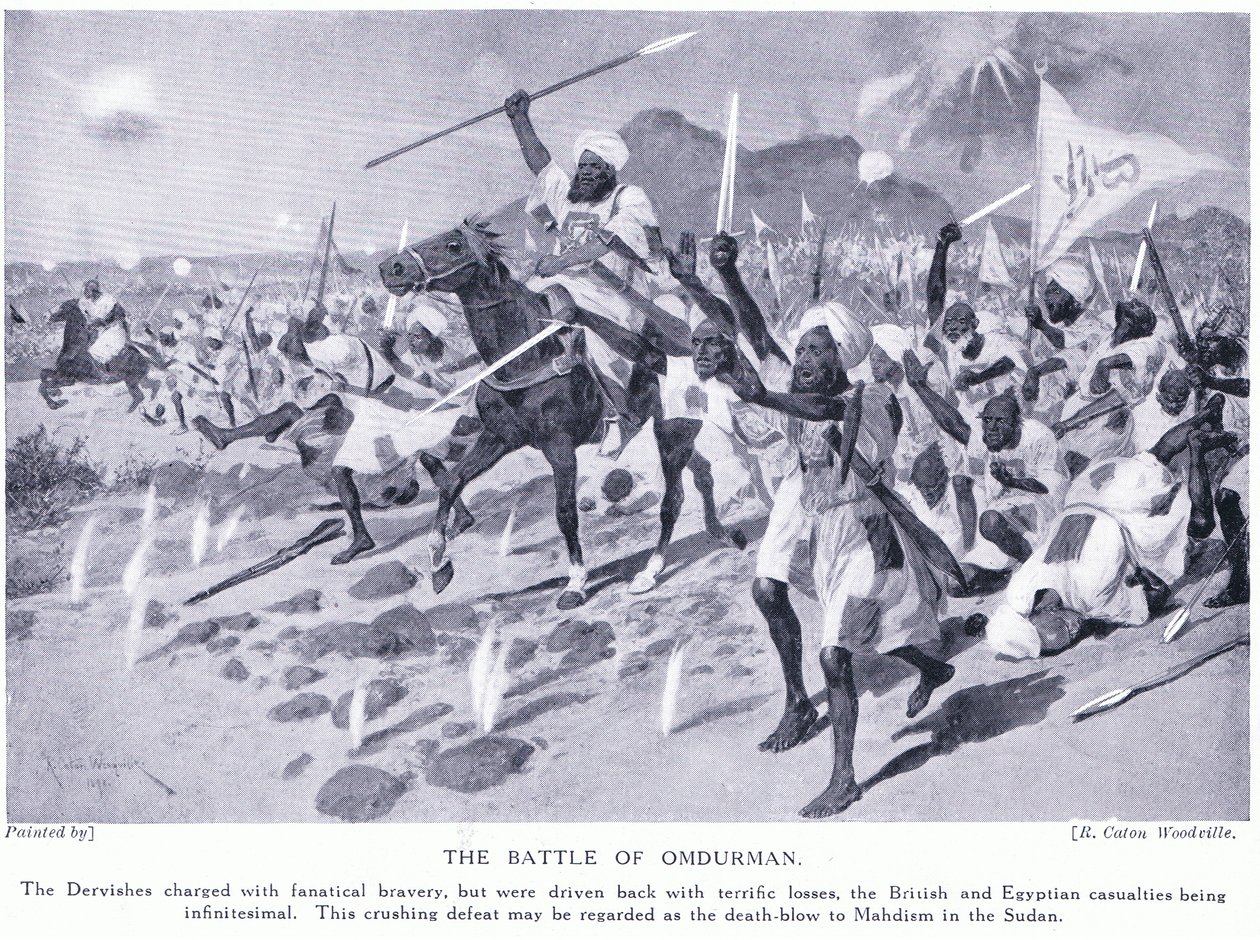 ओमदुरमन की लड़ाई 1898 ई।, C.1920 द्वारा रिचर्ड केटन वुडविले जूनियर