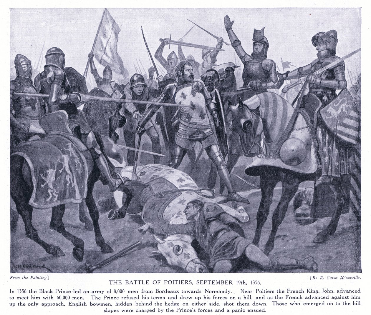 पोइटर्स की लड़ाई AD1356, 1920 की द्वारा रिचर्ड केटन वुडविले जूनियर