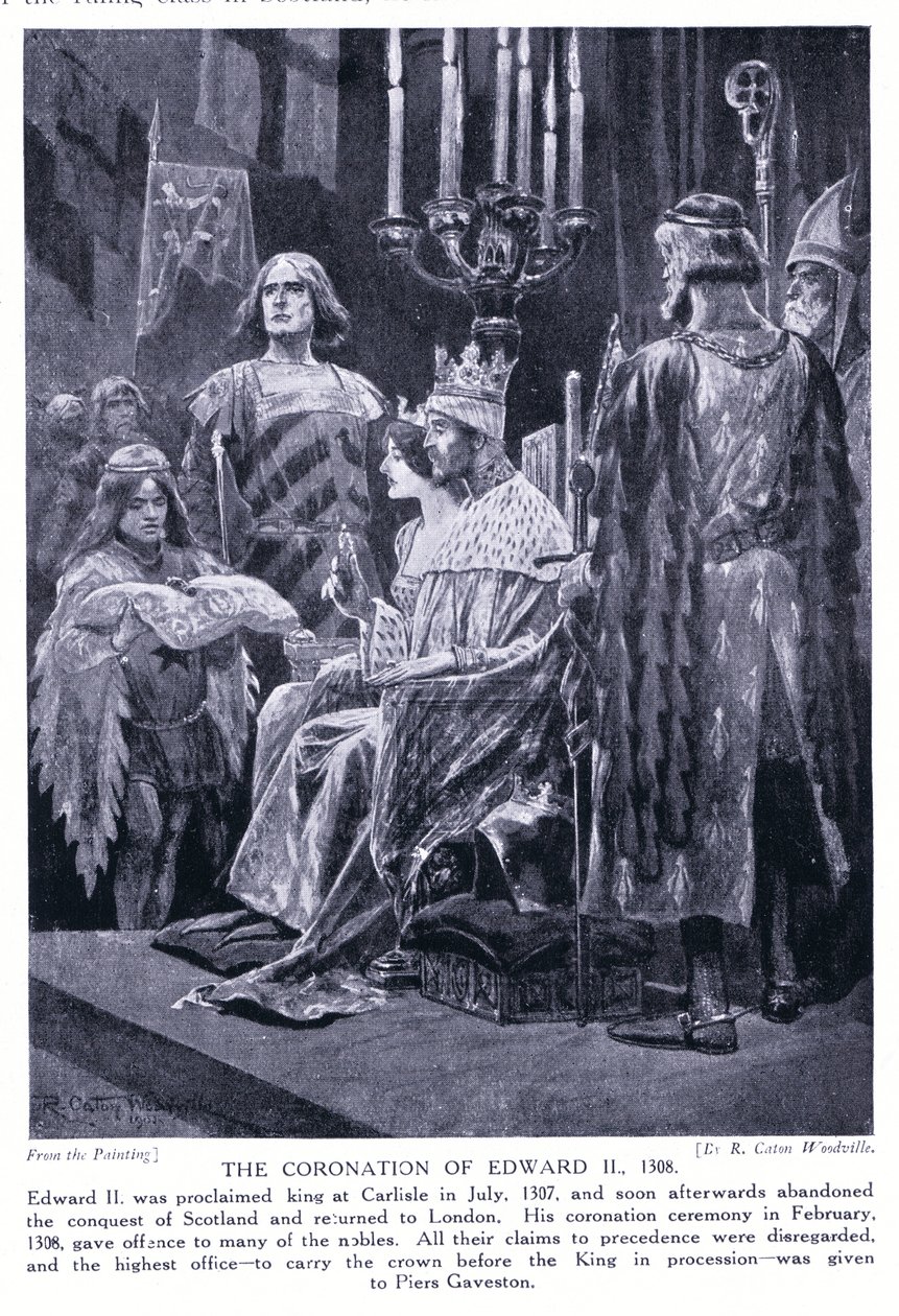 एडवर्ड II AD1308, 1920 का राज्याभिषेक द्वारा रिचर्ड केटन वुडविले जूनियर