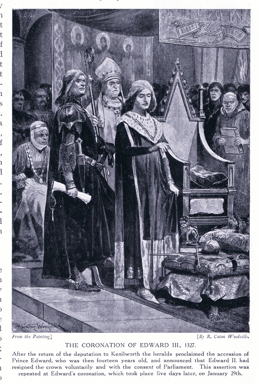 एडवर्ड III AD1327, 1920 का राज्याभिषेक द्वारा रिचर्ड केटन वुडविले जूनियर