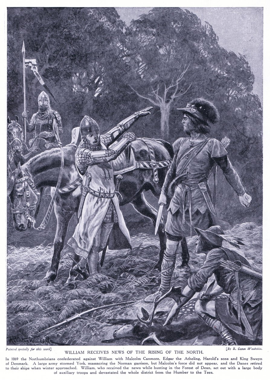 विलियम को उत्तरी AD1069, 1920 के दशक में उदय की खबर मिलती है द्वारा रिचर्ड केटन वुडविले जूनियर