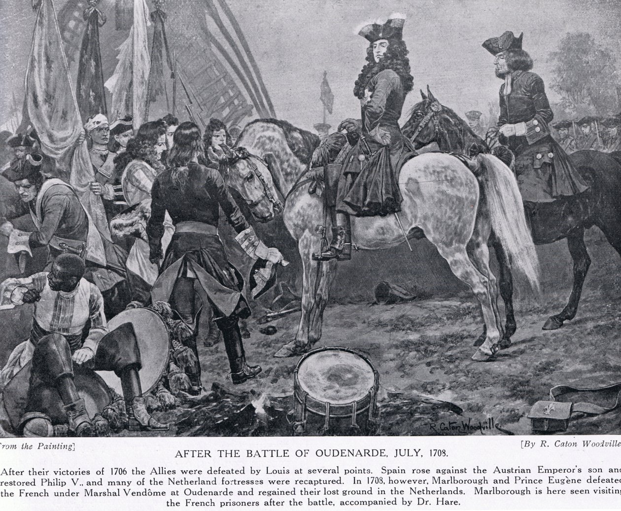 Oudenarde की लड़ाई के बाद, c.1910 द्वारा रिचर्ड केटन वुडविले