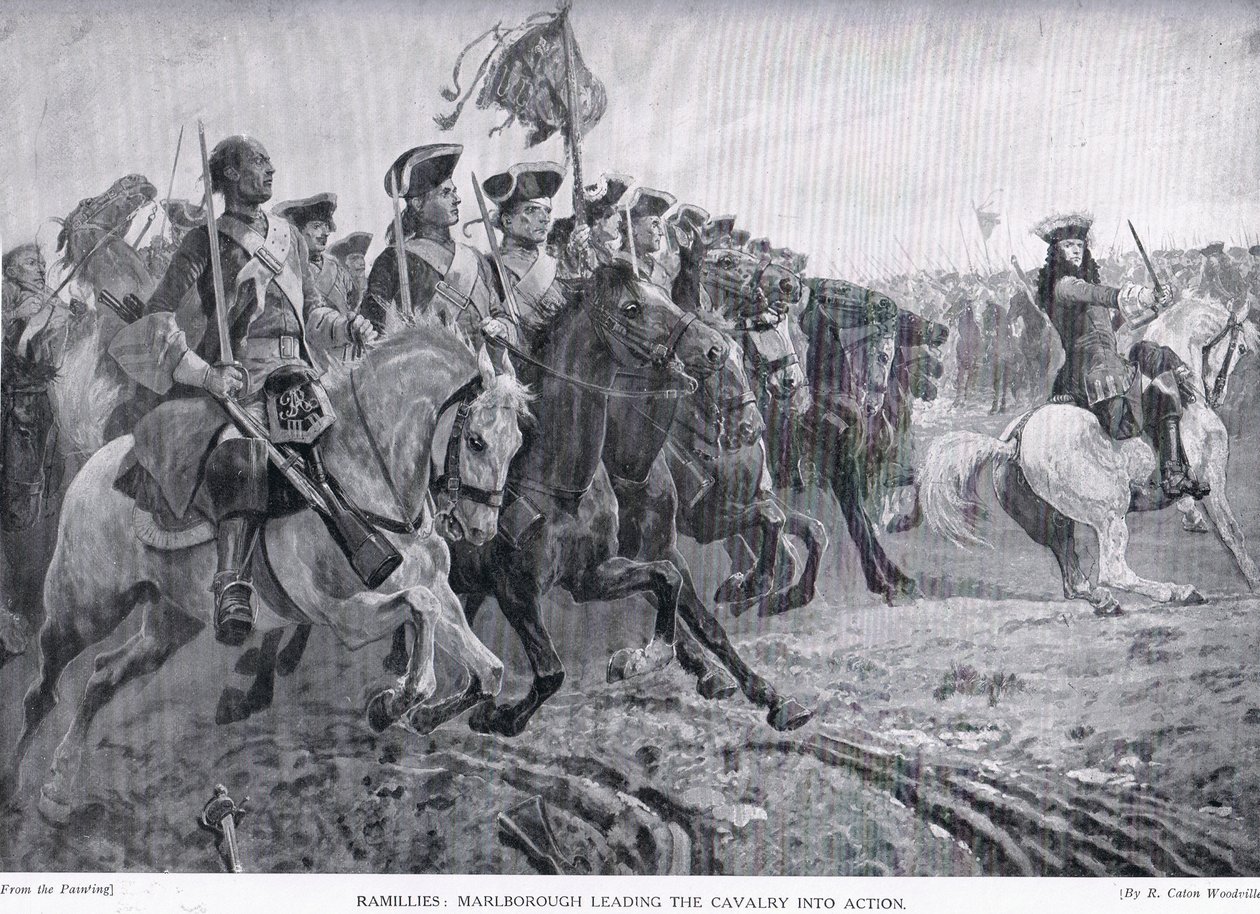 रामलीज़: मार्लबोरो ने घुड़सवार सेना को कार्रवाई में शामिल किया, c.1910 द्वारा रिचर्ड केटन वुडविले