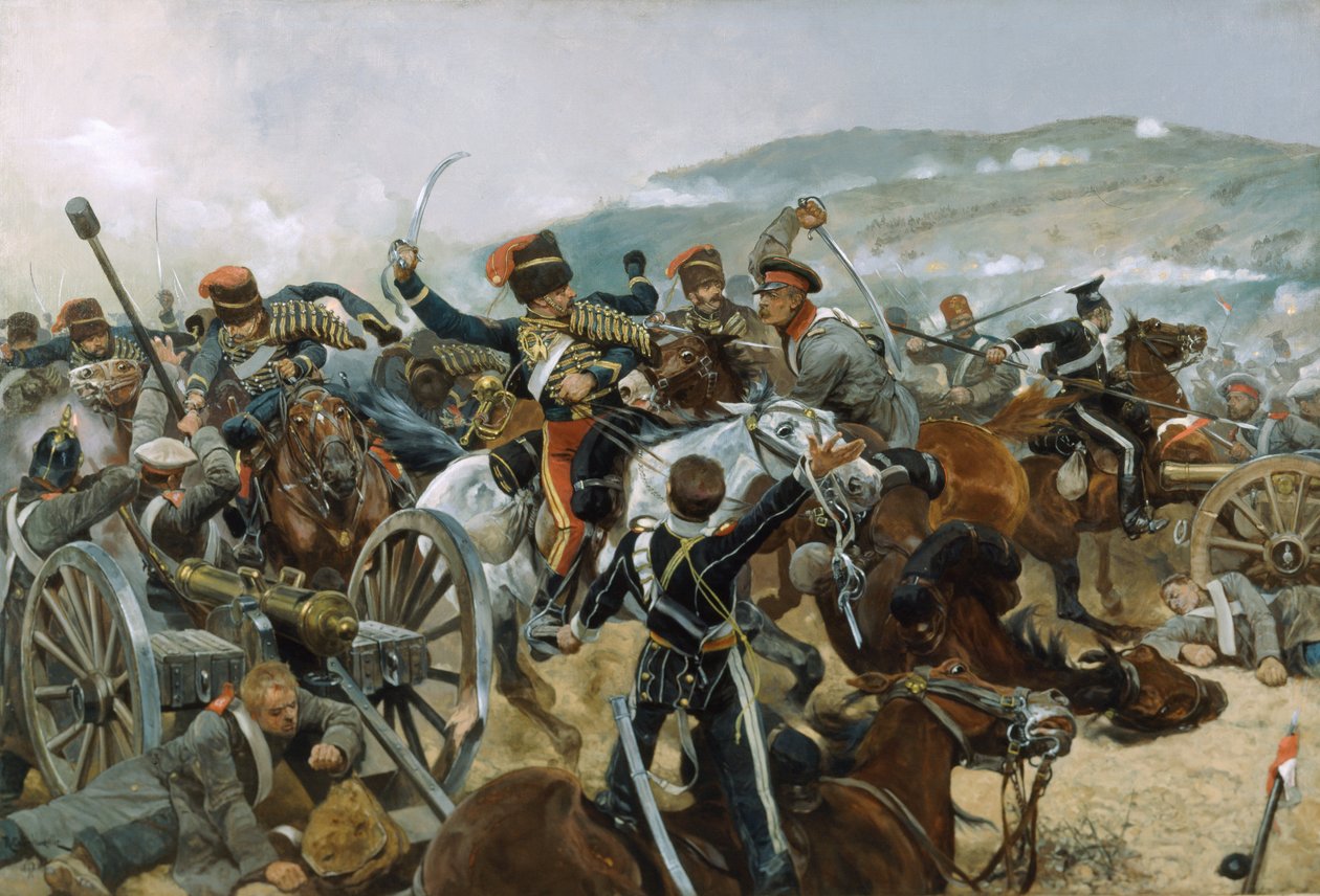 द रिलीफ ऑफ़ द लाइट ब्रिगेड, 25 अक्टूबर 1854, 1897 द्वारा रिचर्ड केटन वुडविले
