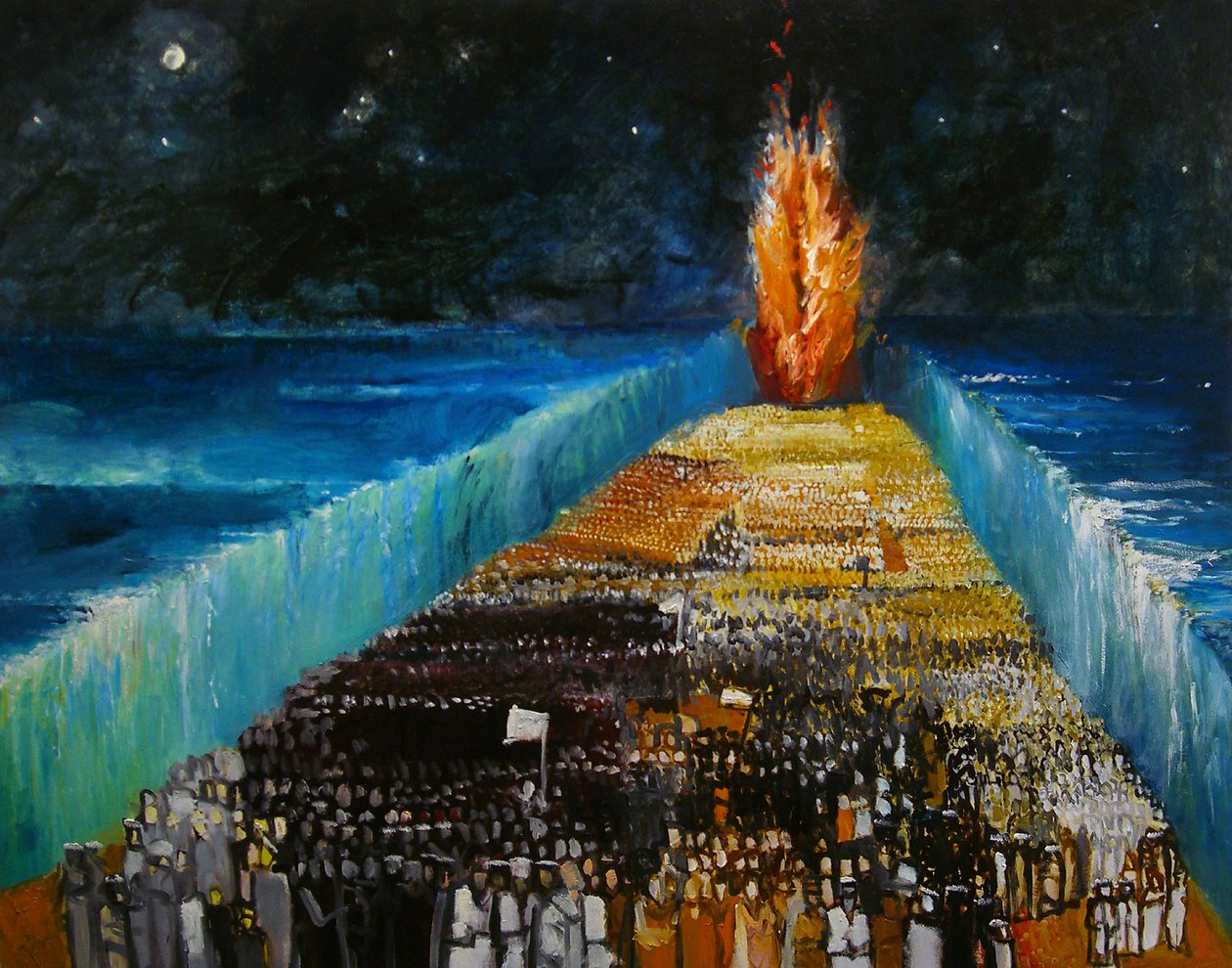 एक्सोडस, 1999 द्वारा रिचर्ड समकालीन कलाकार Mcbee
