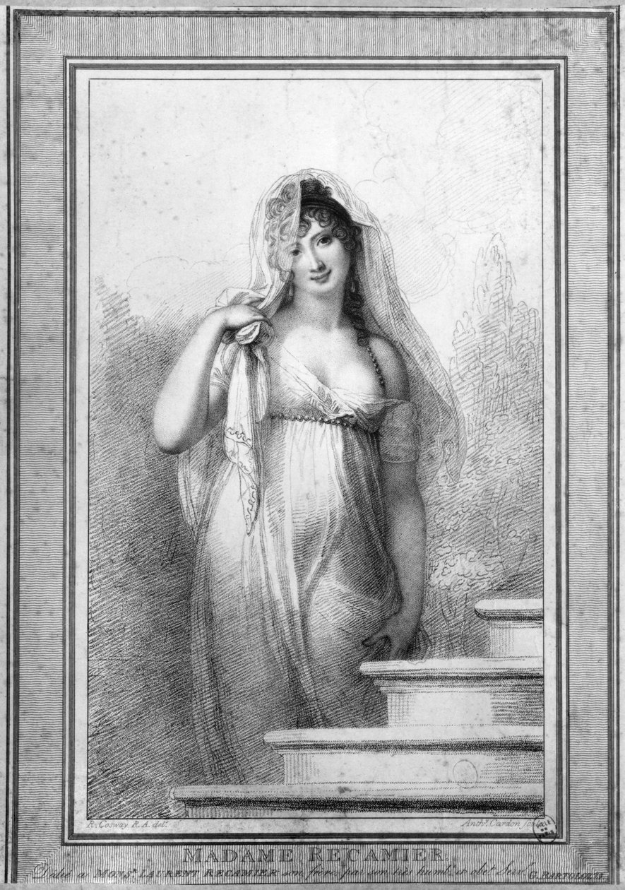 एंटोइन या एंथोनी कार्डन (1772-1813) 1804 द्वारा उत्कीर्ण मैडम रेकमेयर (1777-1849) द्वारा रिचर्ड कॉसवे