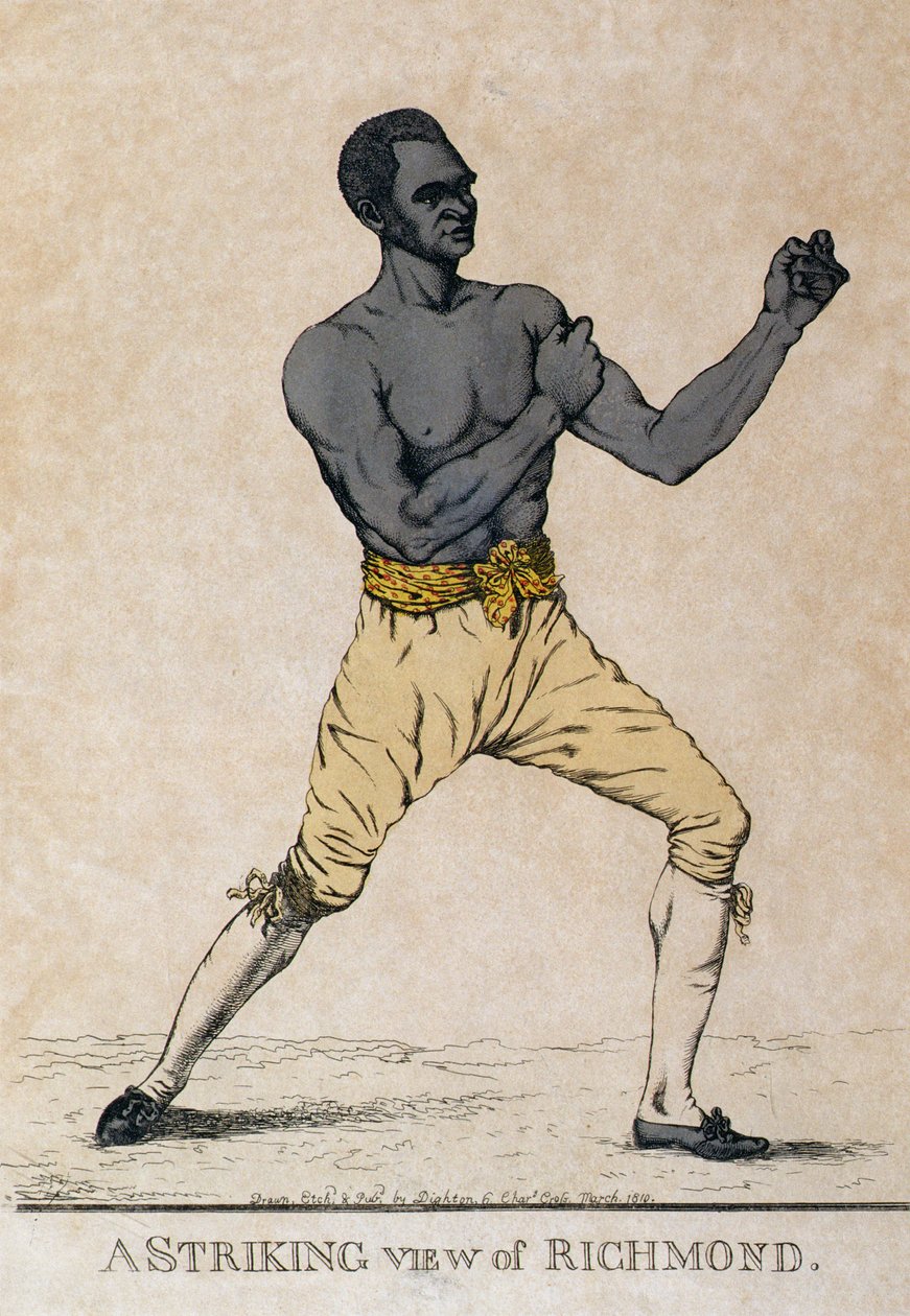 रिचमंड का एक महत्वपूर्ण दृश्य, बॉक्सर का एक चित्र, 1810 द्वारा रिचर्ड डाइटन