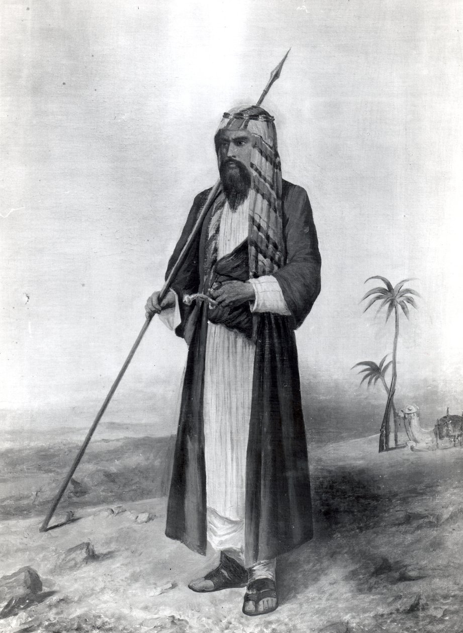 रिचर्ड बर्टन का पोर्ट्रेट (1821-90) (रंग उत्कीर्णन) द्वारा रिचर्ड फ्रांसिस बर्टन