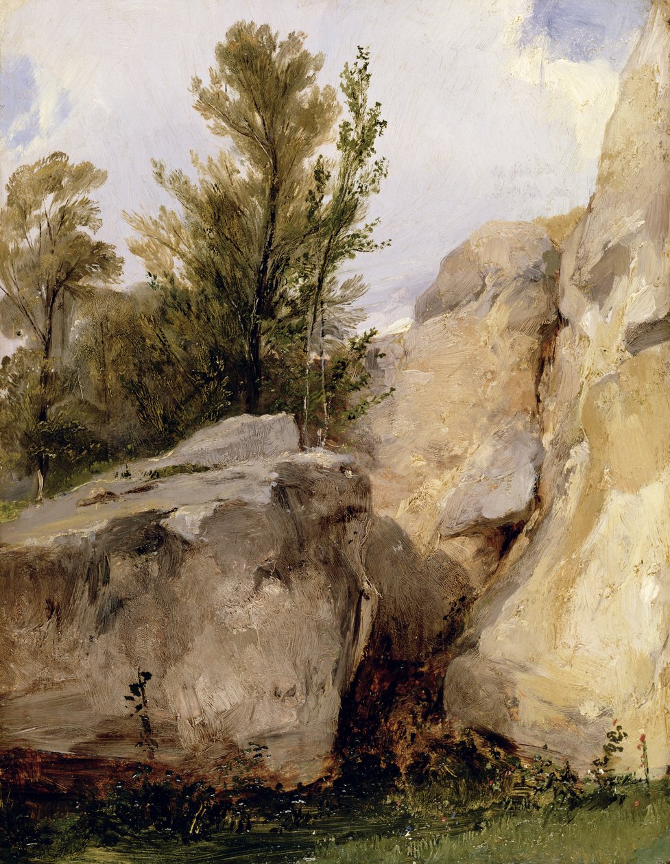 फॉनटेनब्लियू के जंगल में, c.1825 द्वारा रिचर्ड पार्क्स बोनिंगटन