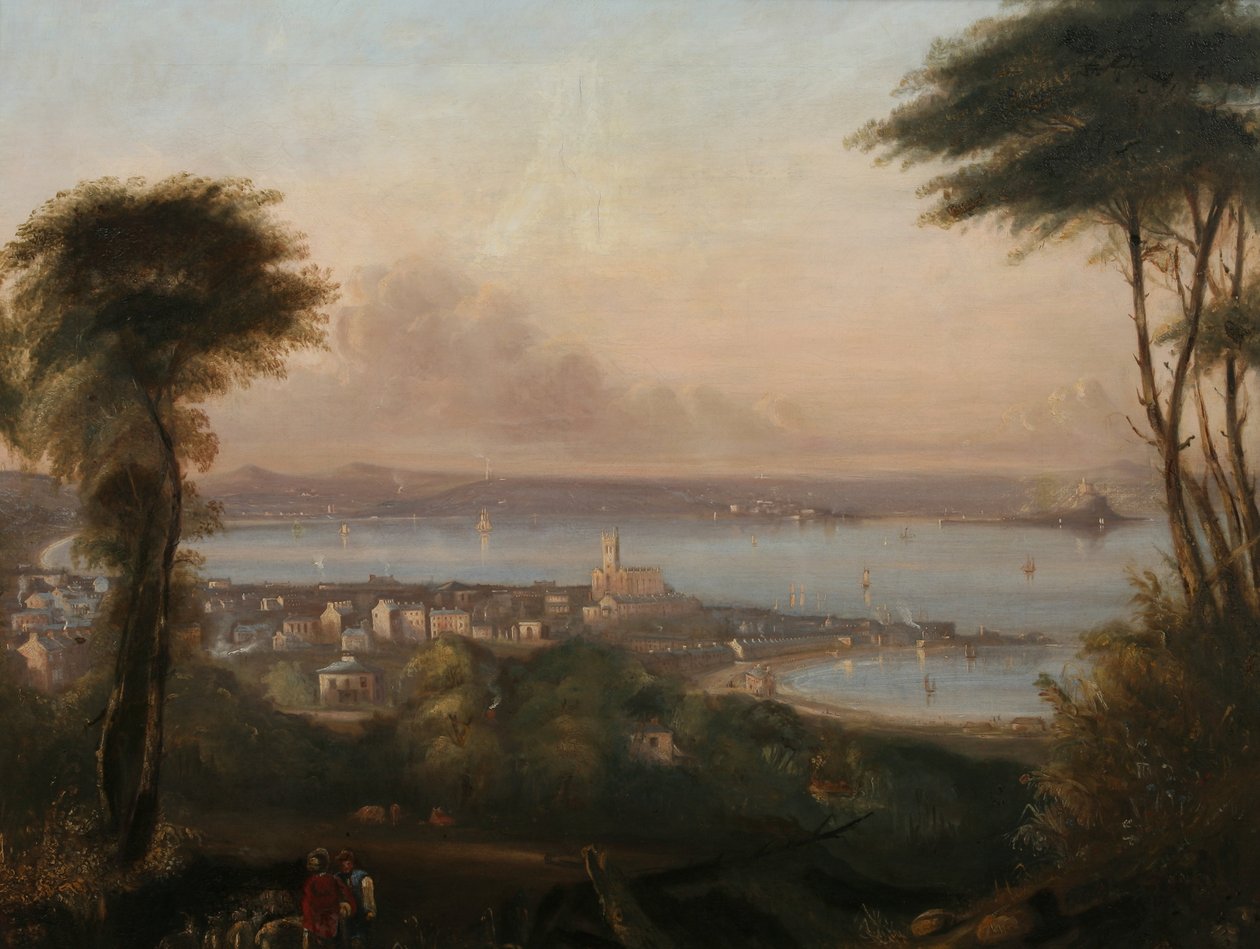 पेनज़ेंस का एक दृश्य, c.1836 द्वारा रिचर्ड थॉमस पेंट्रीथ