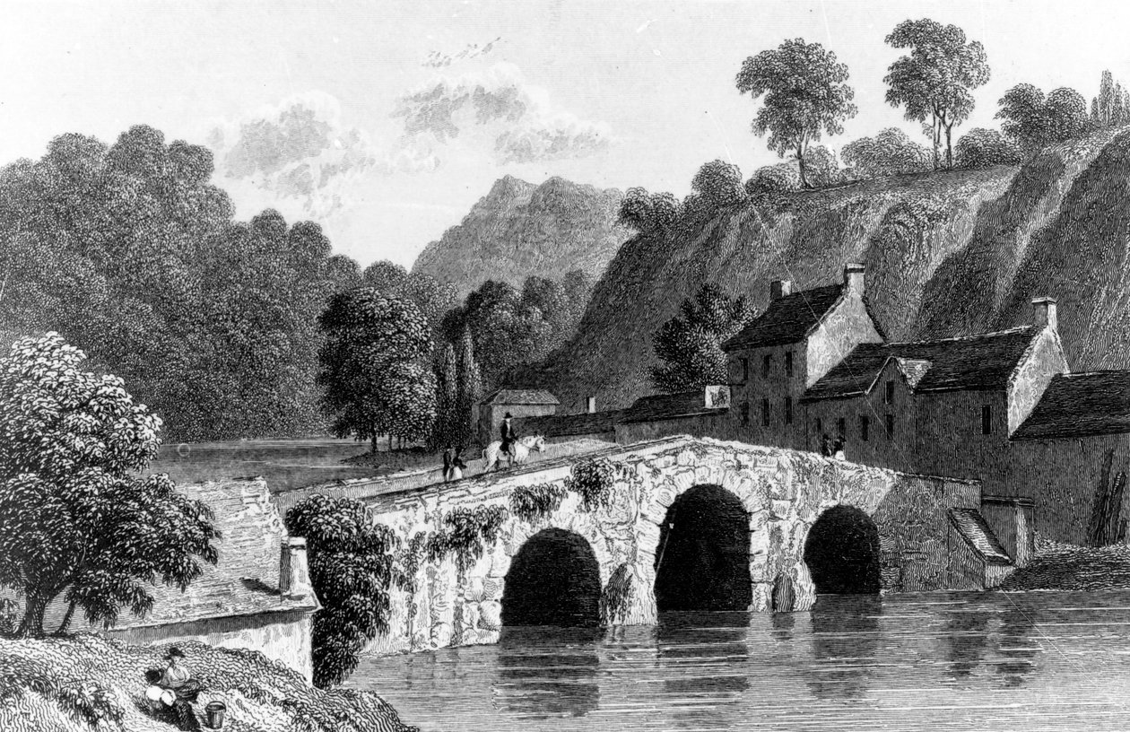 ई। फाइंडेन, 1832 द्वारा उत्कीर्ण कॉर्क के पास ग्लेनमायर ब्रिज द्वारा रिचर्ड वेस्टल