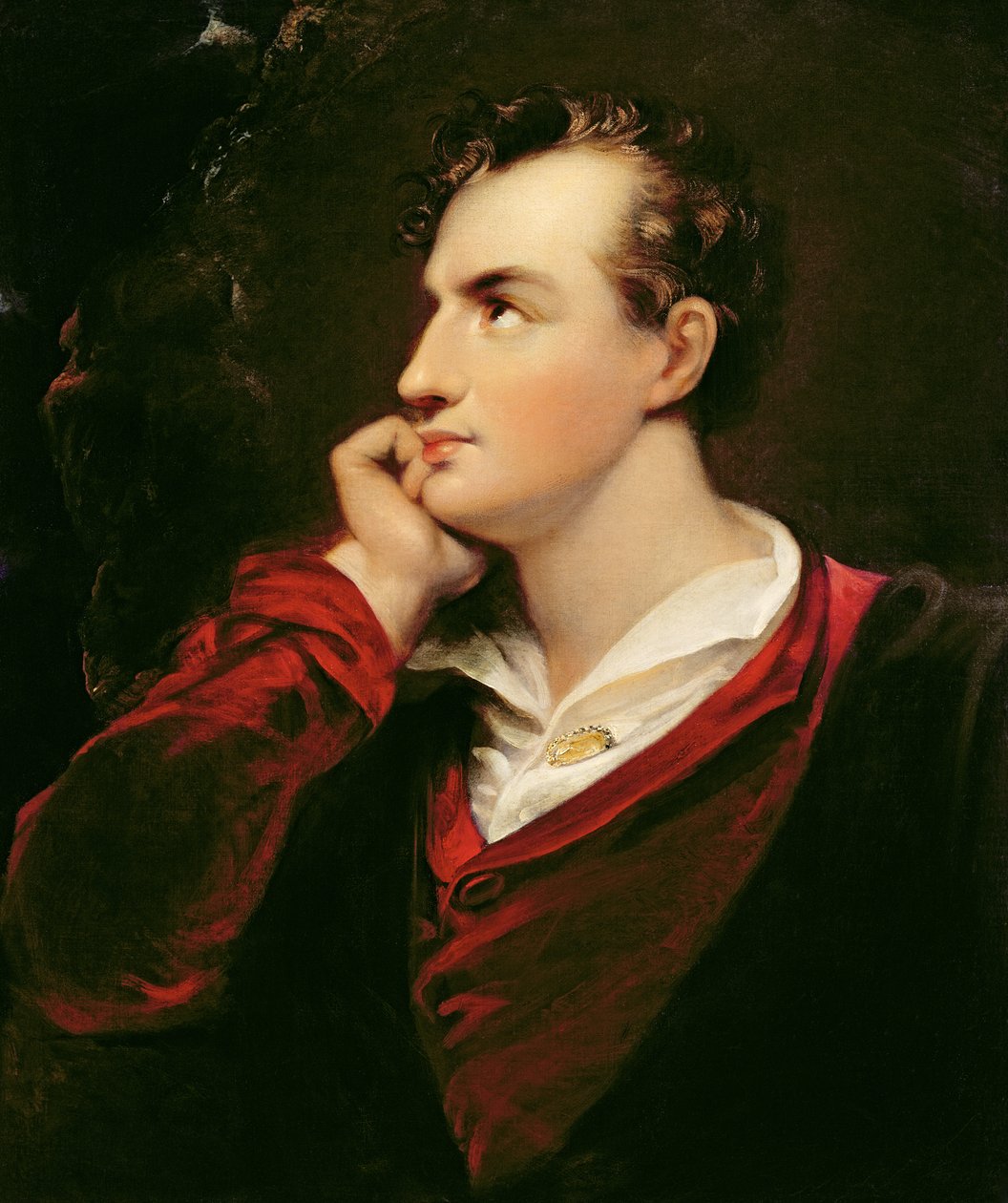 जॉर्ज गॉर्डन बायरन (1788-1824) 6 वीं बैरन बायरन, 1813 का चित्र द्वारा रिचर्ड वेस्टल