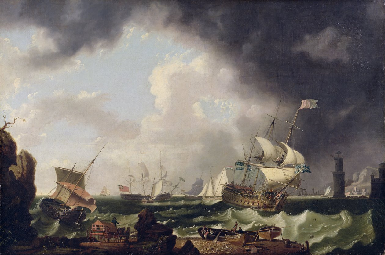 द फिशरी, c.1764 द्वारा रिचर्ड राइट