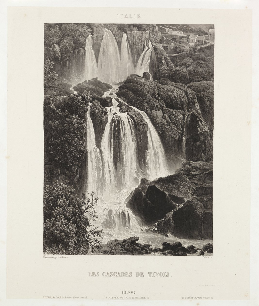 द टिवोली फॉल्स', सी 1841 द्वारा रिचर्ड (बाद में) डड्डो