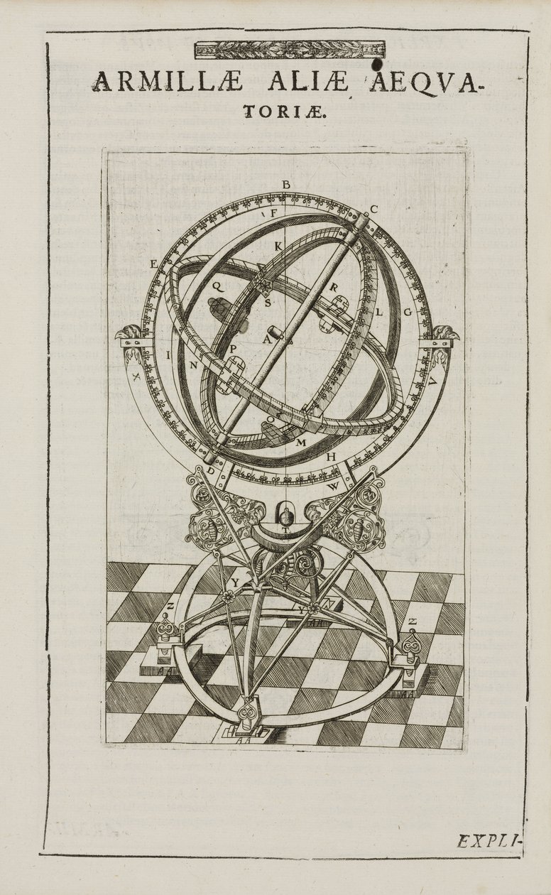 टाइको ब्राहे का भूमध्यरेखीय शस्त्रागार क्षेत्र, c 1580 द्वारा रिचर्ड (बाद में) डड्डो