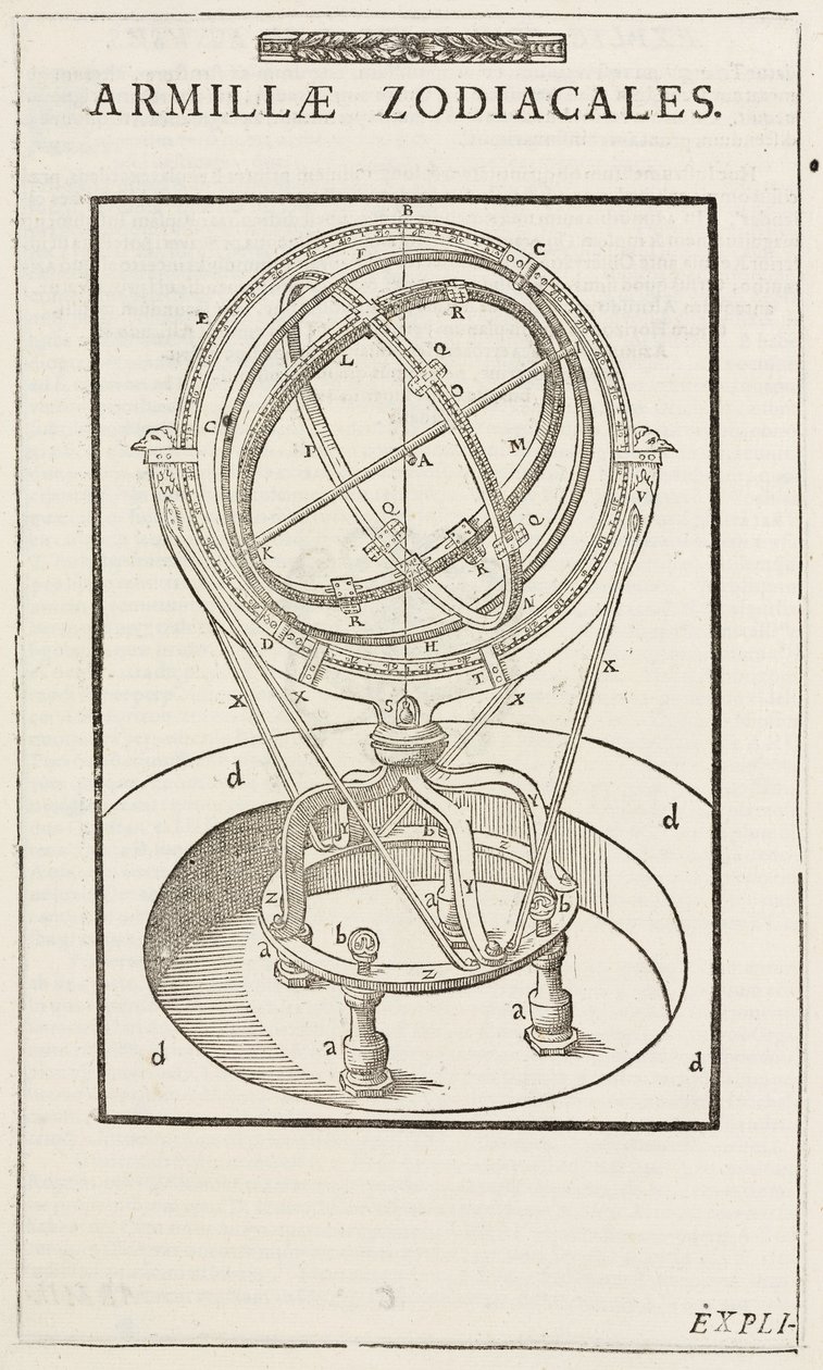 1570 . से पहले टाइको ब्राहे का राशि चक्रीय शस्त्रागार क्षेत्र द्वारा रिचर्ड (बाद में) डड्डो