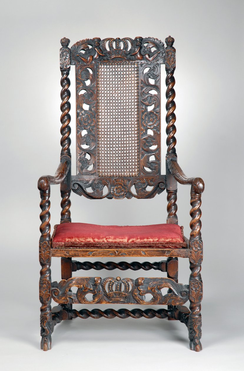 कुर्सी, c.1680 (अखरोट) द्वारा रिचर्ड (attr।) मूल्य