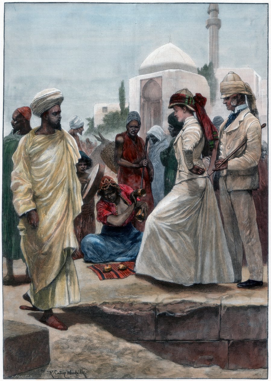 1895 में अल्जीयर्स में एक सड़क परिचारक। द्वारा रिचर्ड कैटन II वुडविले